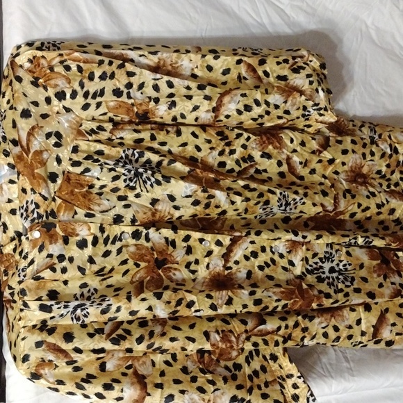 simple basic Dresses & Skirts - Simply Basic, Chic And Vibrant Leopard Print Hawaiian Caftan House Dress